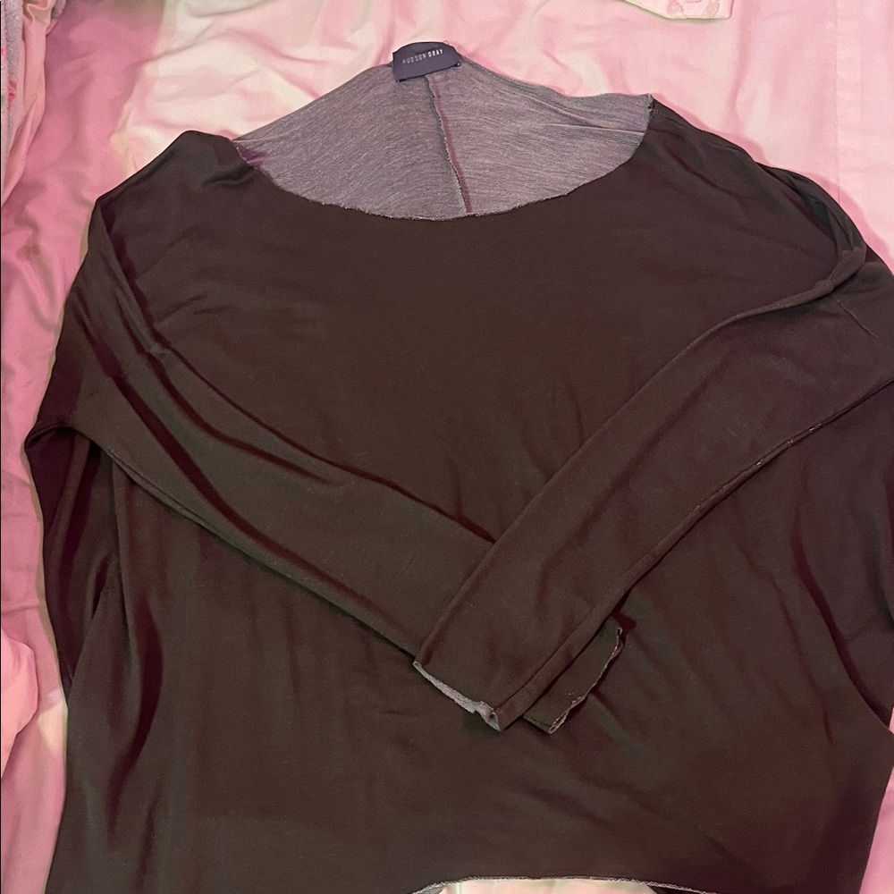 Chic Black Long Sleeve Women's Top